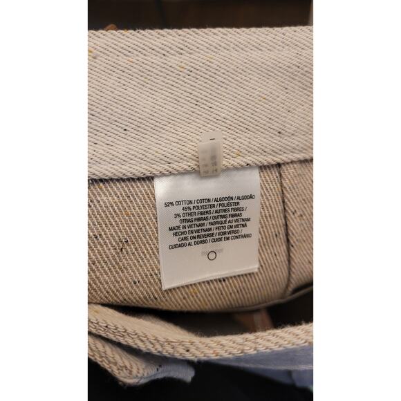 Tahari Cream Cotton Blend Skirt - Picture 3 of 4